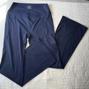 Dlooda Women’s Flare Leggings Crossover High Waisted Bootcut Yoga Size XXL